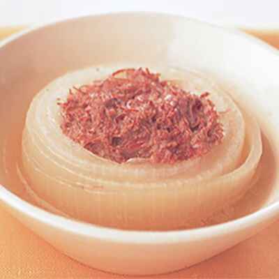 タマネギのコンビーフ詰め アスレシピ