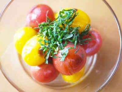 焼きトマトのオイルマリネ アスレシピ