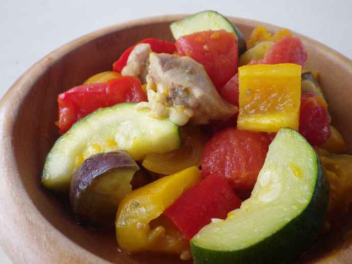 電子レンジ７分で 夏野菜たっぷりのラタトゥイユ ママ特派員 サポーターから アスレシピ