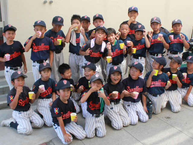 練習中の補食で体作り 少年野球大岡藤ノ木スワローズ アスリートめし アスレシピ