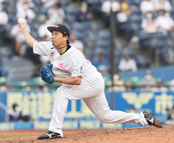 ロッテ益田直也（撮影・垰建太）