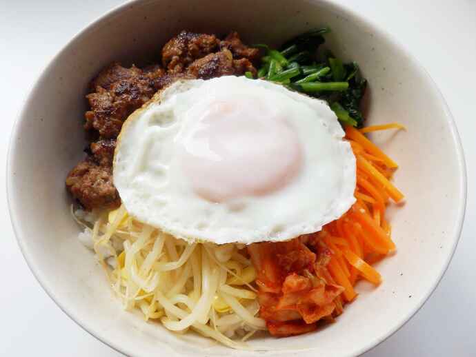 ビビンバ風ハンバーグ丼 子供が好きなハンバーグ 5 旬を食べよう アスレシピ ビビンバ風ハンバーグ丼 子供が好きなハンバーグ 5 旬を食べよう アスレシピ