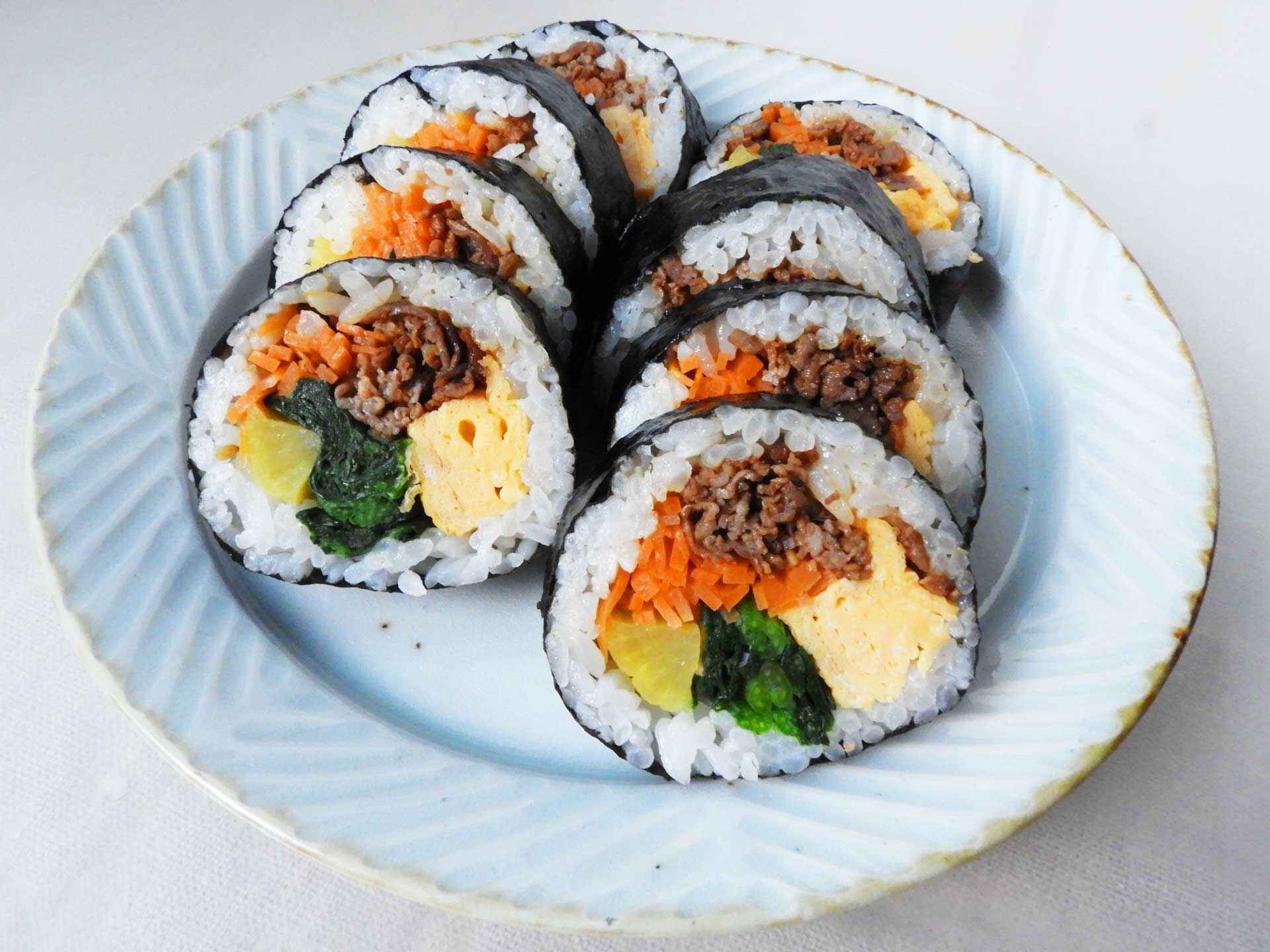 韓国風太巻き キンパ – 韓国 キンパ 作り方 – PKOJ